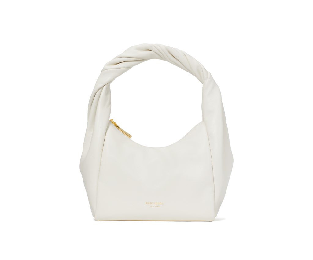 Twirl Top Handle Satchel Bag (White)